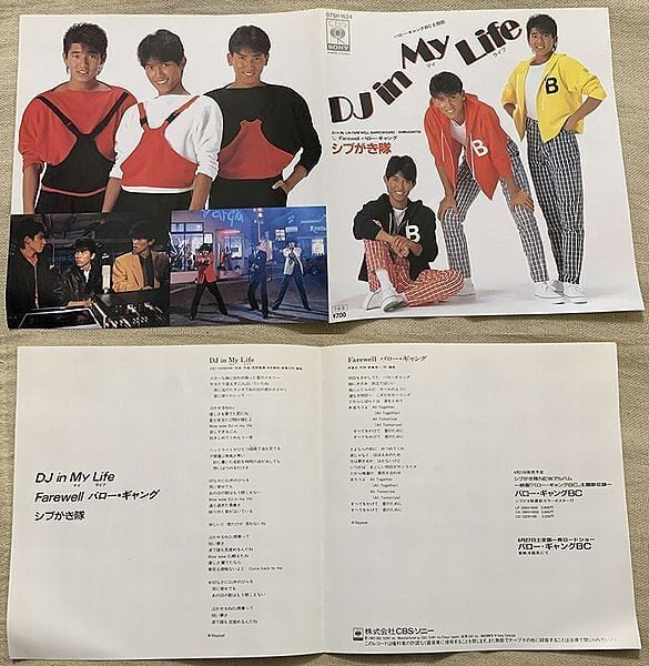 シブがき隊 / DJ in My Life シブがき隊特別隊員証付 | soul respect