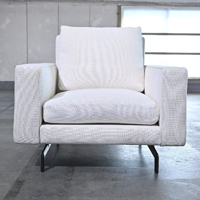 イタリア製 Minotti 60万「シャーマン/SHERMAN」1人掛けソファ B シングル モダン リビング ラウンジ ミノッティ