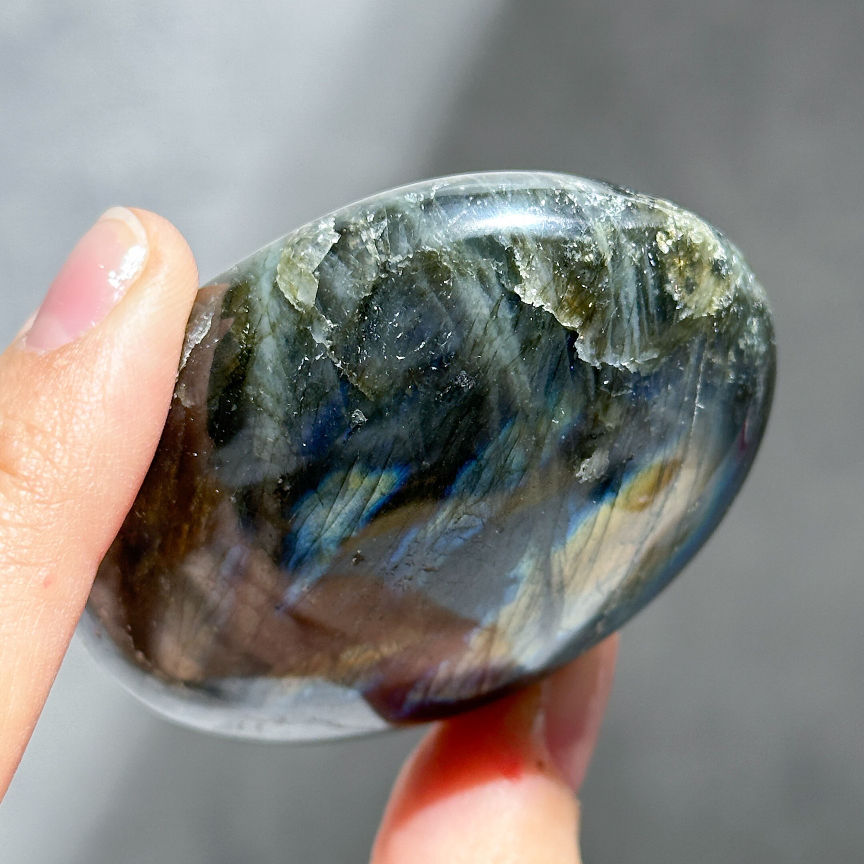 ラブラドライト パームストーン52◇ Labradorite palm stone ◇天然石