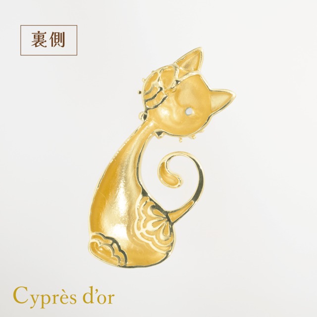 ※オーダー品【MONA LISA CAT】シルバー 金メッキ キャットジュエリー 猫ジュエリー モナリザキャット オッドアイ シルバーペンダント ネックレス silver ブルートパーズ シトリン 宝石 普段使い お洒落