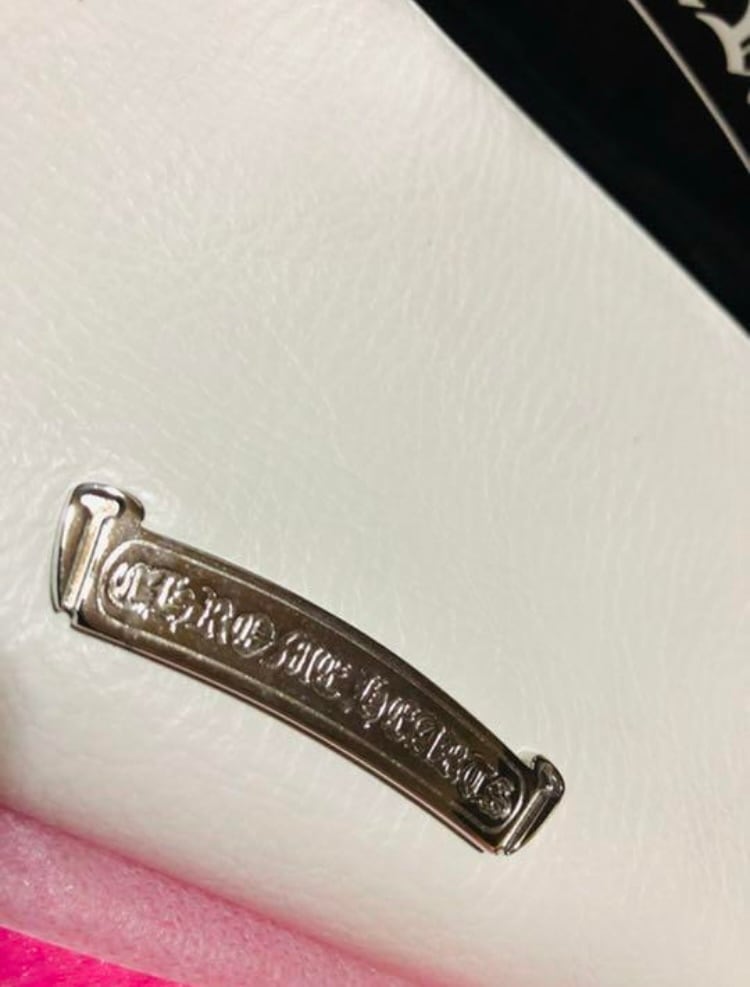 CHROME HEARTS クロムハーツ REC F ZIP フィリグリ レザー ホワイト