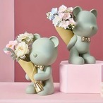 置物　おきもの　かわいい　おしゃれ　玄関　可愛い　花　クマ　熊　モダン　室内　リビング
