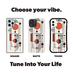 受注生産 iPhoneケース 赤い円と黒い線のミニマル護符｜タリスマン TALM015D