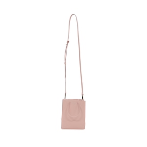 Leather Paper Bag Mini - Pink