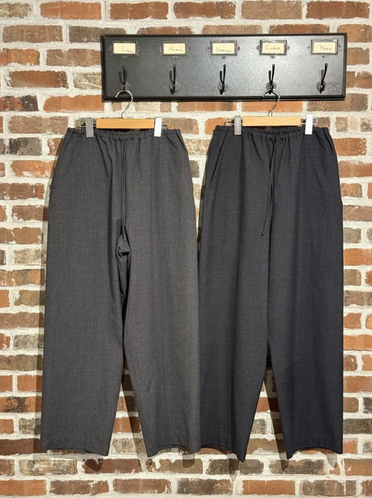 【blurhms】Wool Ramie Mohair Side Seamless Pants