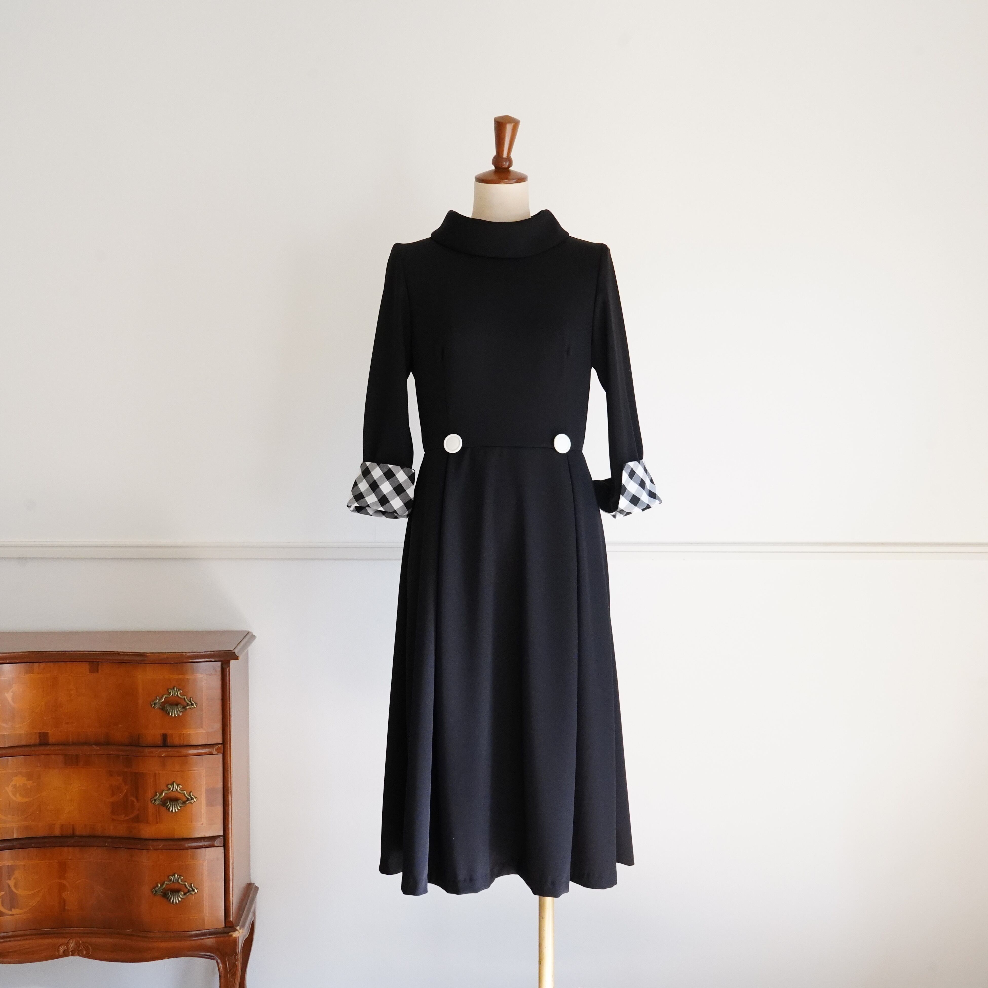 オーダーは2/1まで】Roll Collar Dress ロールカラーワンピース