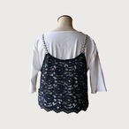 総レース デザイン キャミベスト｜ネイビー｜サムネイル5