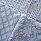 ブロックプリント生地【50cm単位】インド綿  小花柄 ゼニスブルー×白 #46797-BL2【再入荷】