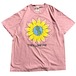 90s USA製 向日葵 ひまわり art vintage T-shirt