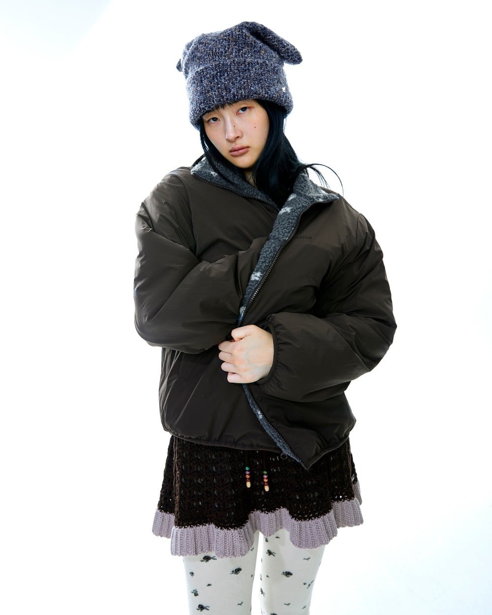 ☆TWICEナヨン 着用！！【COYSEIO】PETAL REVERSIBLE FLEECE JACKET