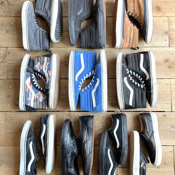 1点物◇バンズVansオールドスクール黒白スニーカー古着メンズ27