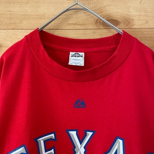 【ALSTYLE APPAREL&ACTIVEWEAR】MLB テキサスレンジャーズ Tシャツ アーチロゴ 2011 ワールドシリーズ XL ビッグサイズ us古着 アメリカ古着