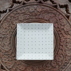 【しかく皿】　ドット（てつ）　：すこし屋