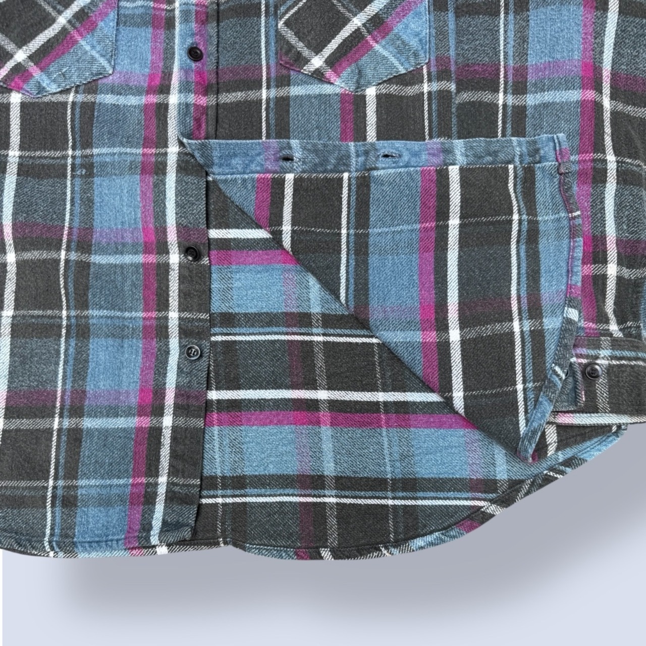90's FIVE BROTHER FLANNEL CHECK SHIRT