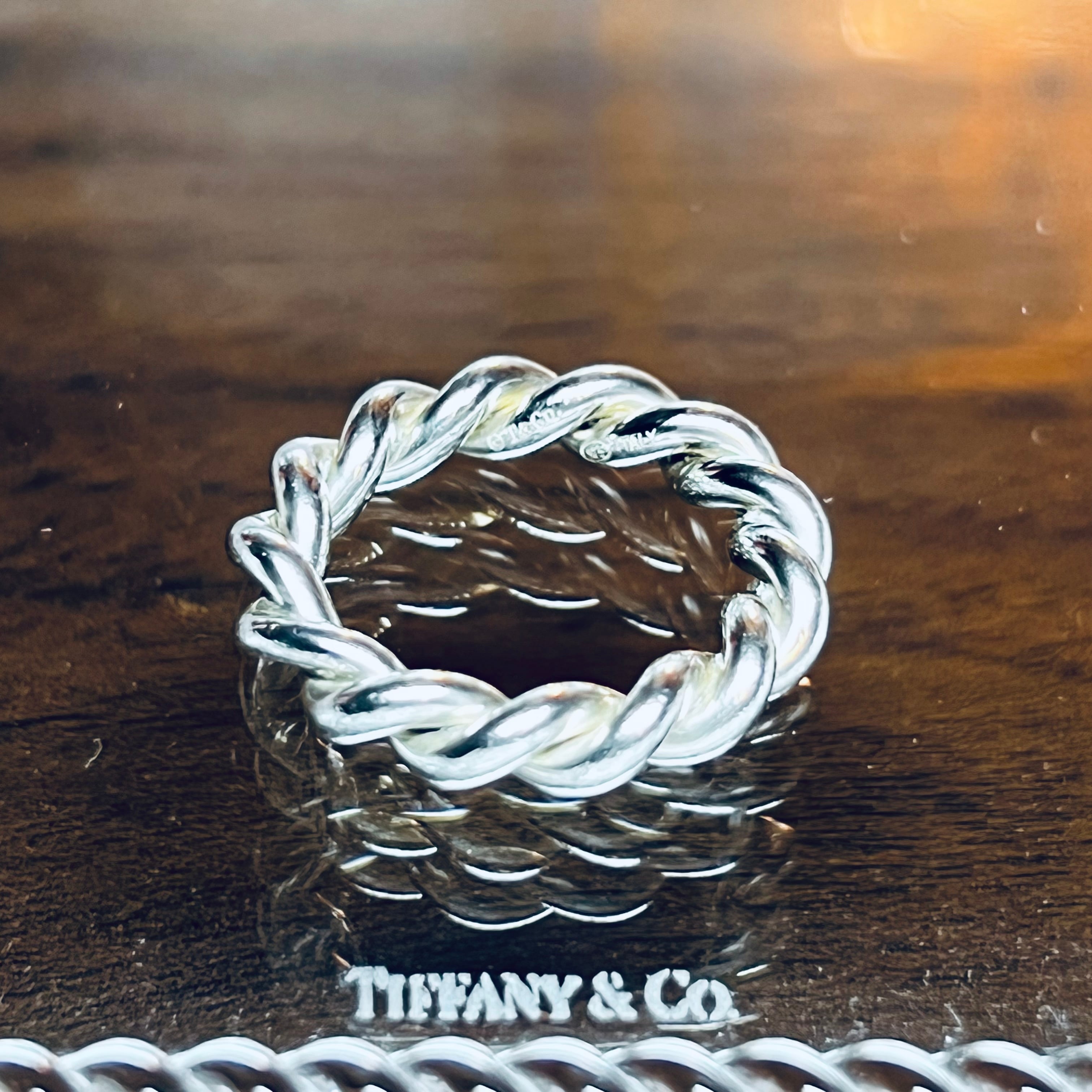 OLD TIFFANY & CO. Twist Ring #8 Sterling Silver | オールド ティファニー ツイスト リング  スターリング シルバー | THE OLDER VINTAGE powered by BASE