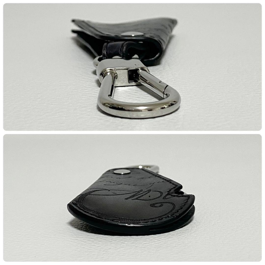 BERLUTI / シューホーン スクリットレザー ローティティブキーリング
