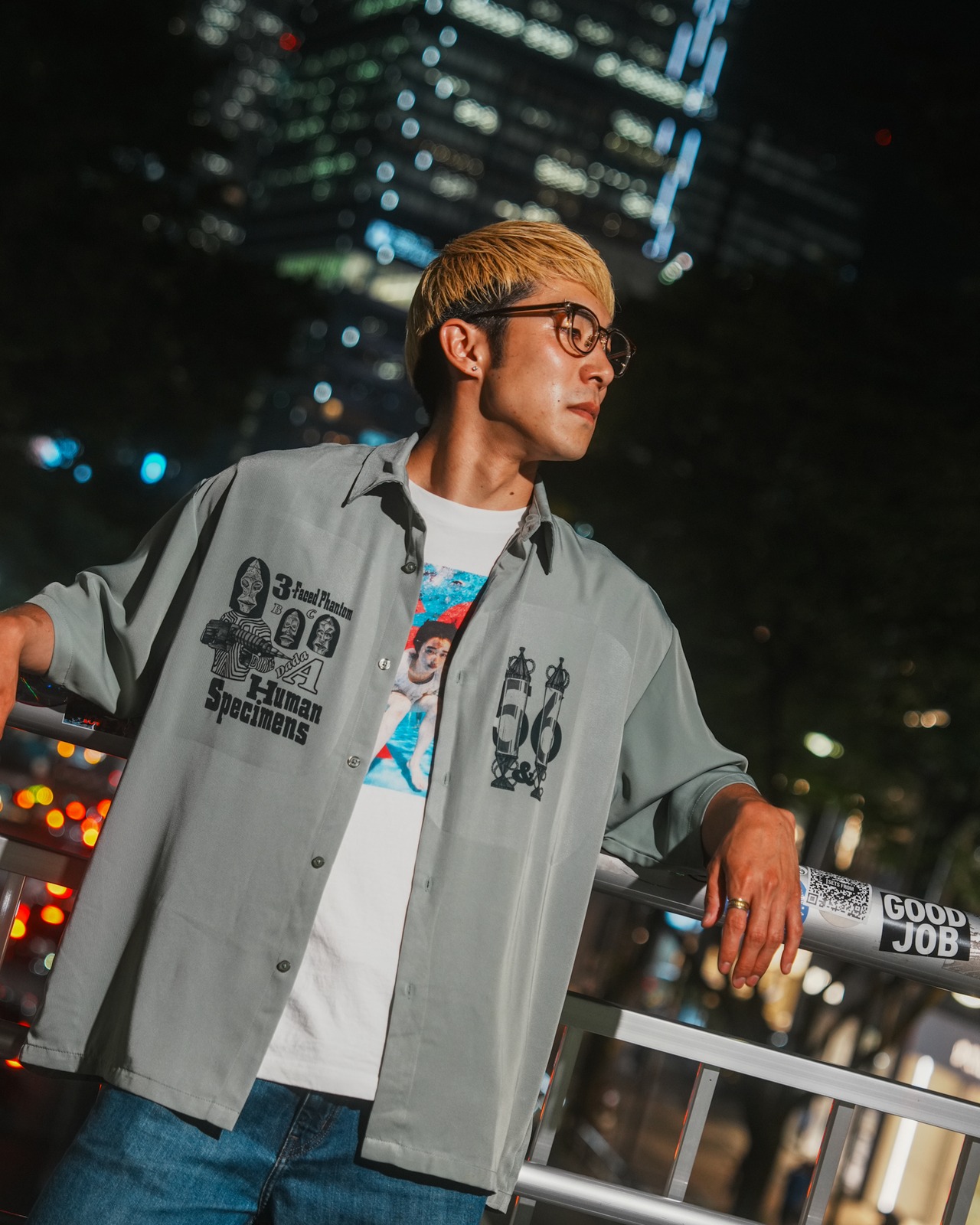 ULTRA Silky Shirts "DADA" feat.吉村生成【Green】