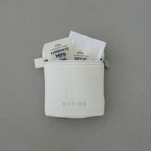 【予約】[ OHDIBS ] Mini Cube Pouch｜Vanilla