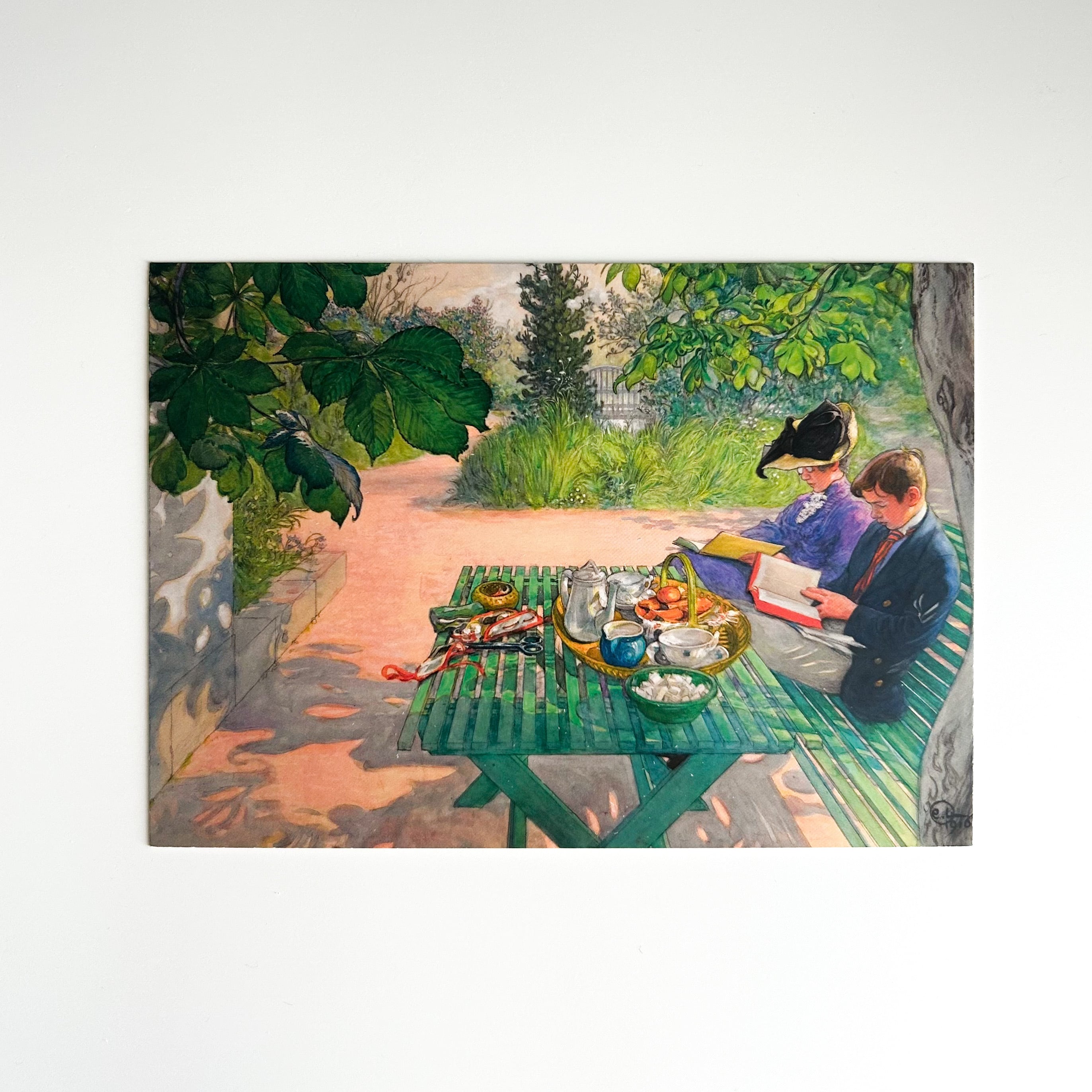 カール・ラーション ポストカード 25 Holiday reading | hmm, by 東京