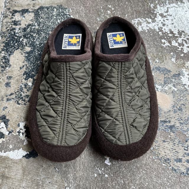 Koyuk：Padded quilted sabot sandals Color：Khaki |  chilly（チリー）｜熊本県のレディースインポートストア、ladies import store