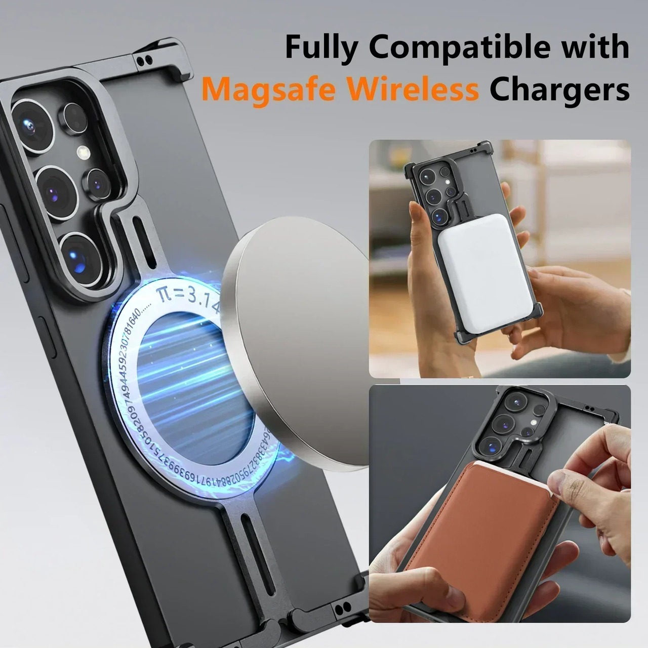 ◆Galaxy S24 Ultra◆ I-Shaped Camera Kickstand Aluminum Phone Case / I-シェイプ カメラ キックスタンド アルミニウム スマホケース