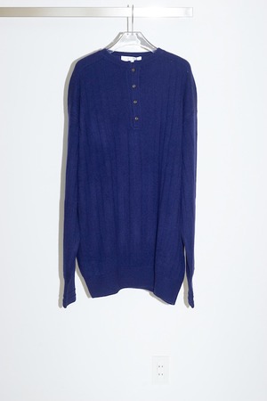 y YO - Henry neck army knit