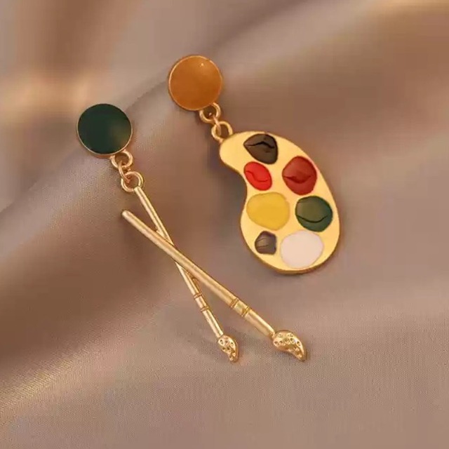 artist palette brush earrings (ピアス&イヤリング) 0939