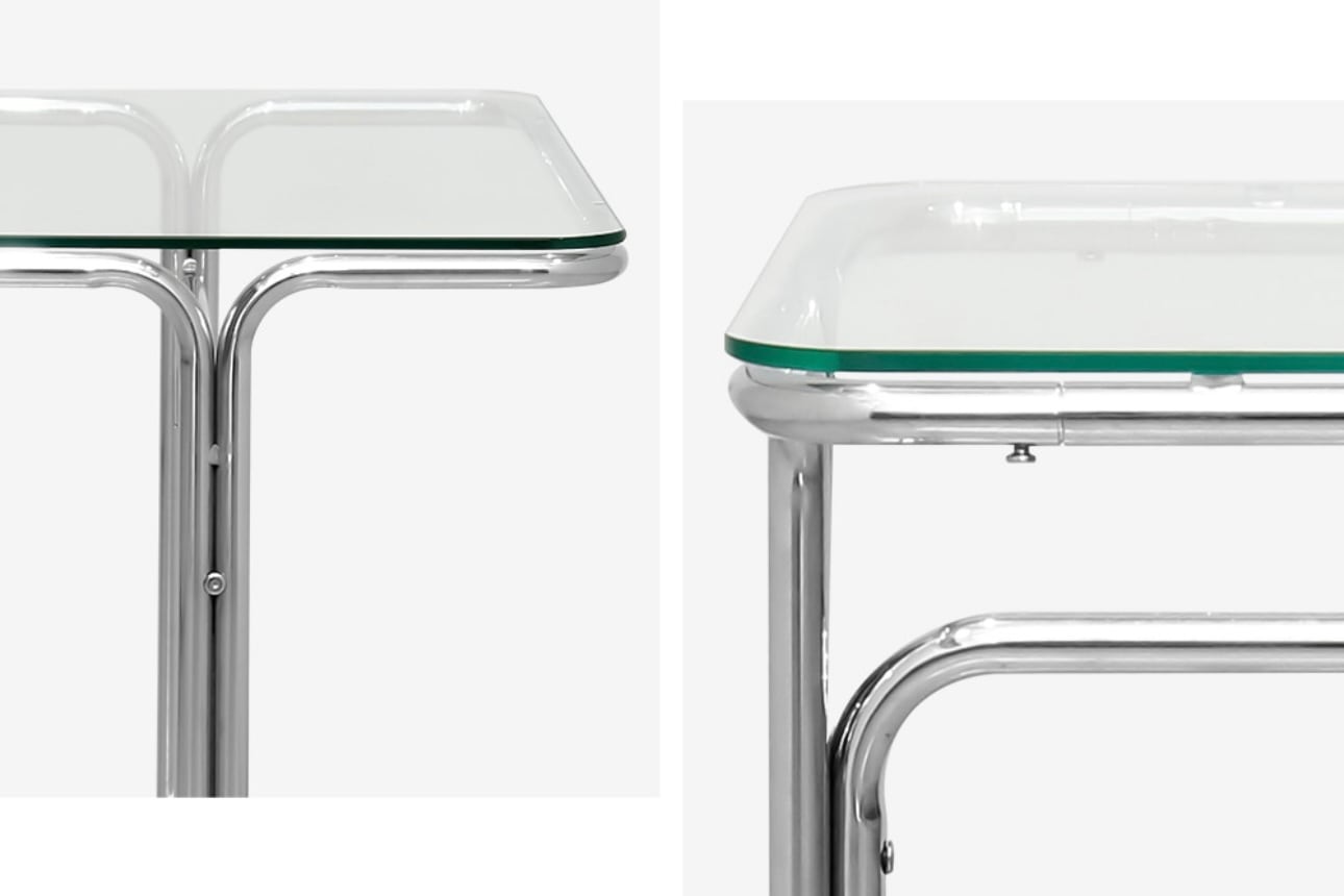 ワゴン ガラス クリア ミッドセンチュリー 韓国 Y2Kモダン