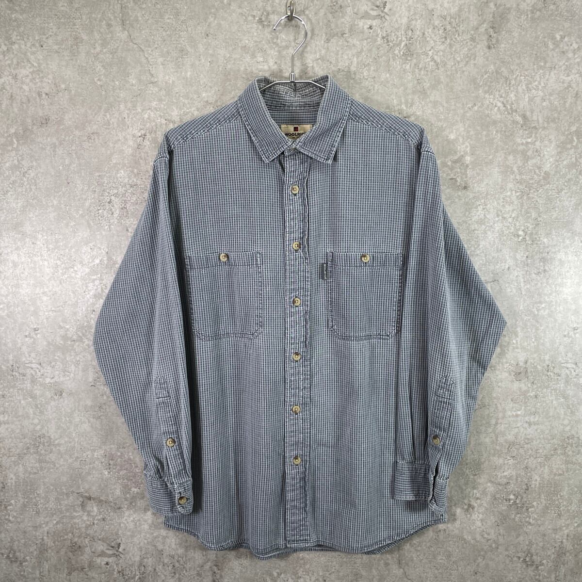 WOOLRICH ウールリッチ チェックシャツ メンズM 古着 アウトドア