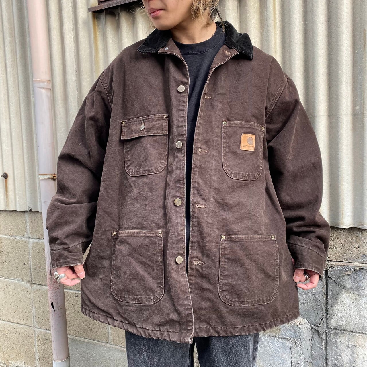 carhartt カーハート ミシガンチョアコート 企業ロゴ 2XL