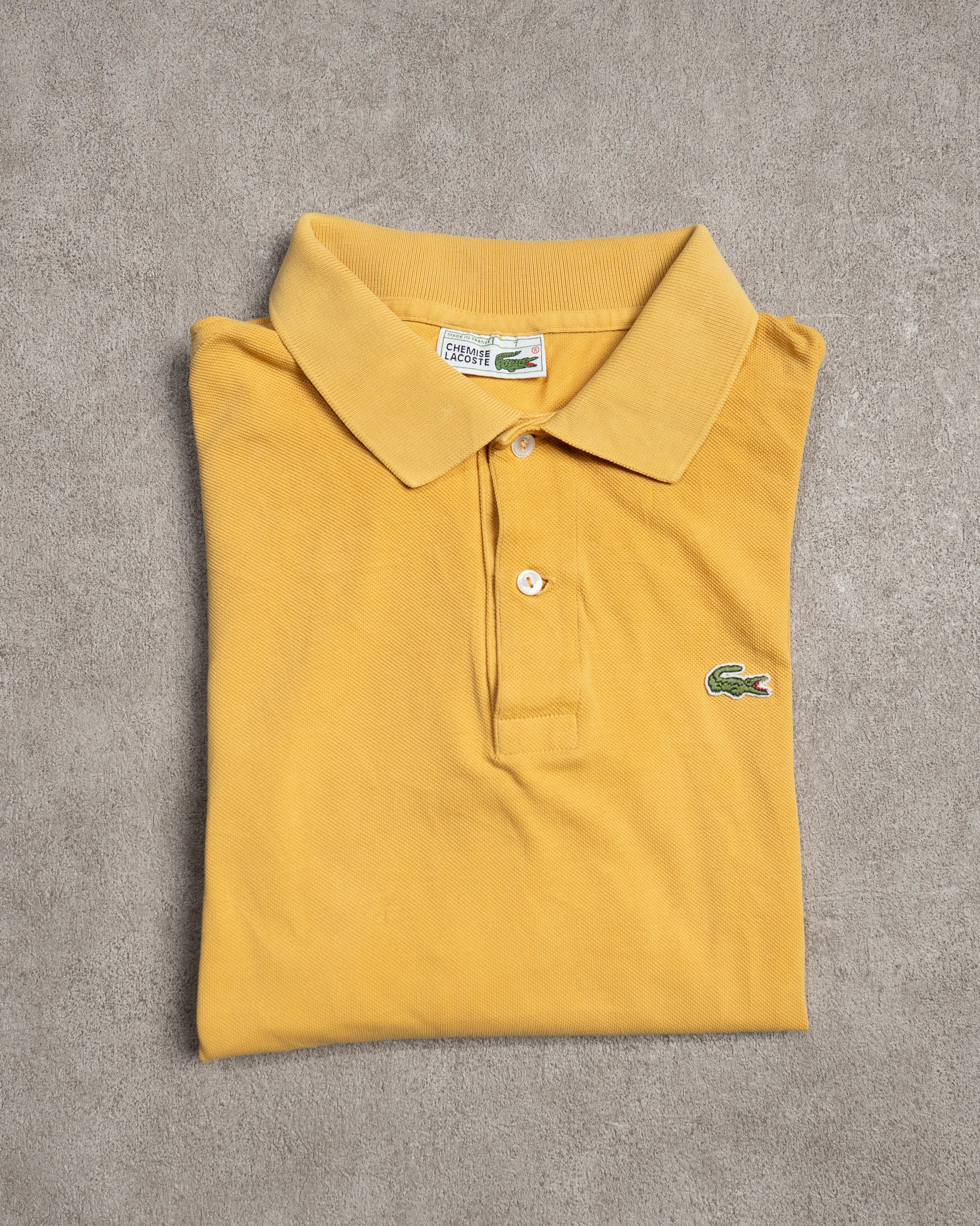 【レア】80's CHEMISE LACOSTE ラコステ ポロシャツ L SIZE:7】80s CHEMISE LACOSTE Polo Shirts Made in France