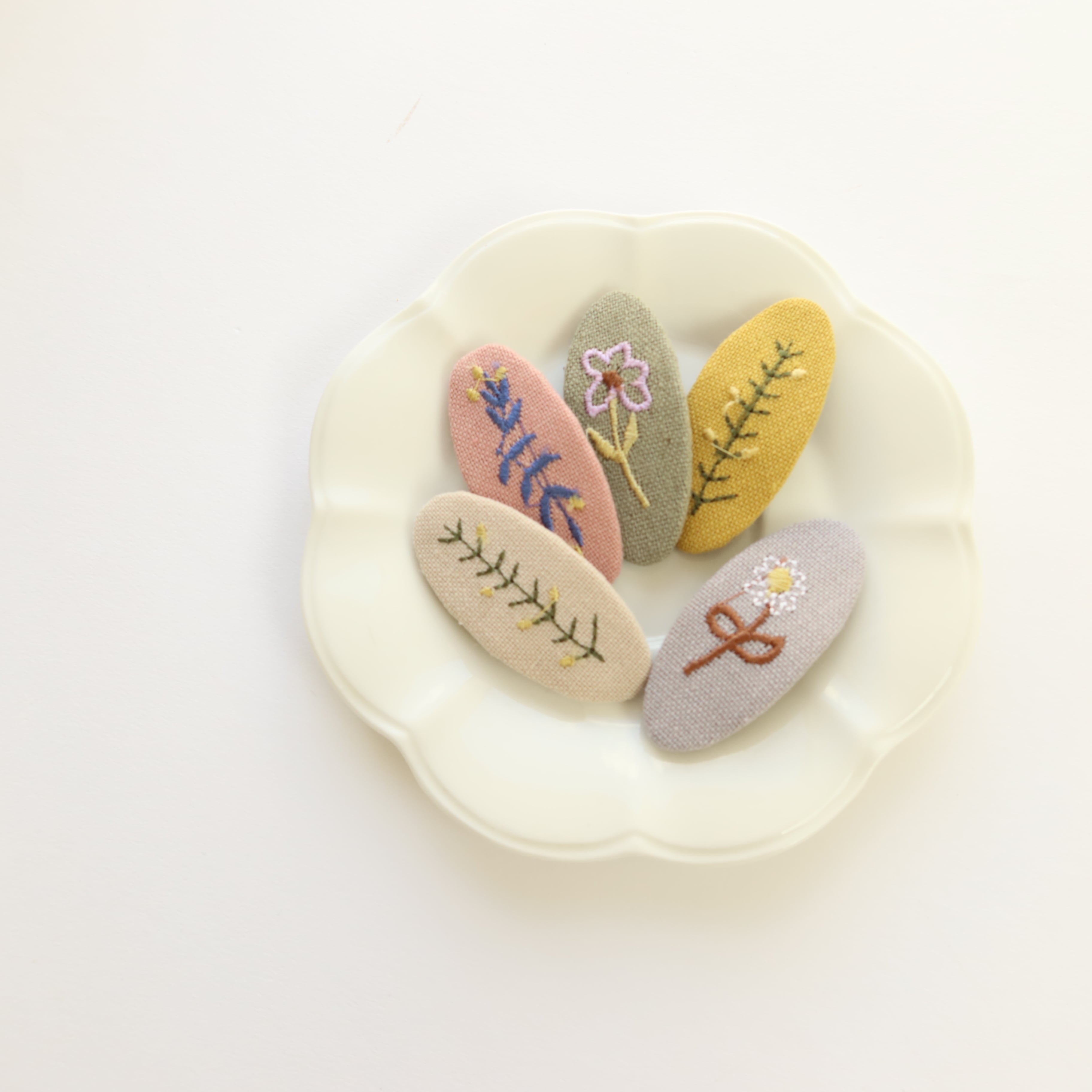 刺繍ヘアピンセット | 韓国子供服 Bisque -びすく-