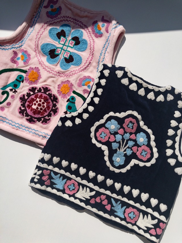 《即納》SISSEL MINI / TIMOTHY MINI VEST - Leftover Fabric Navy