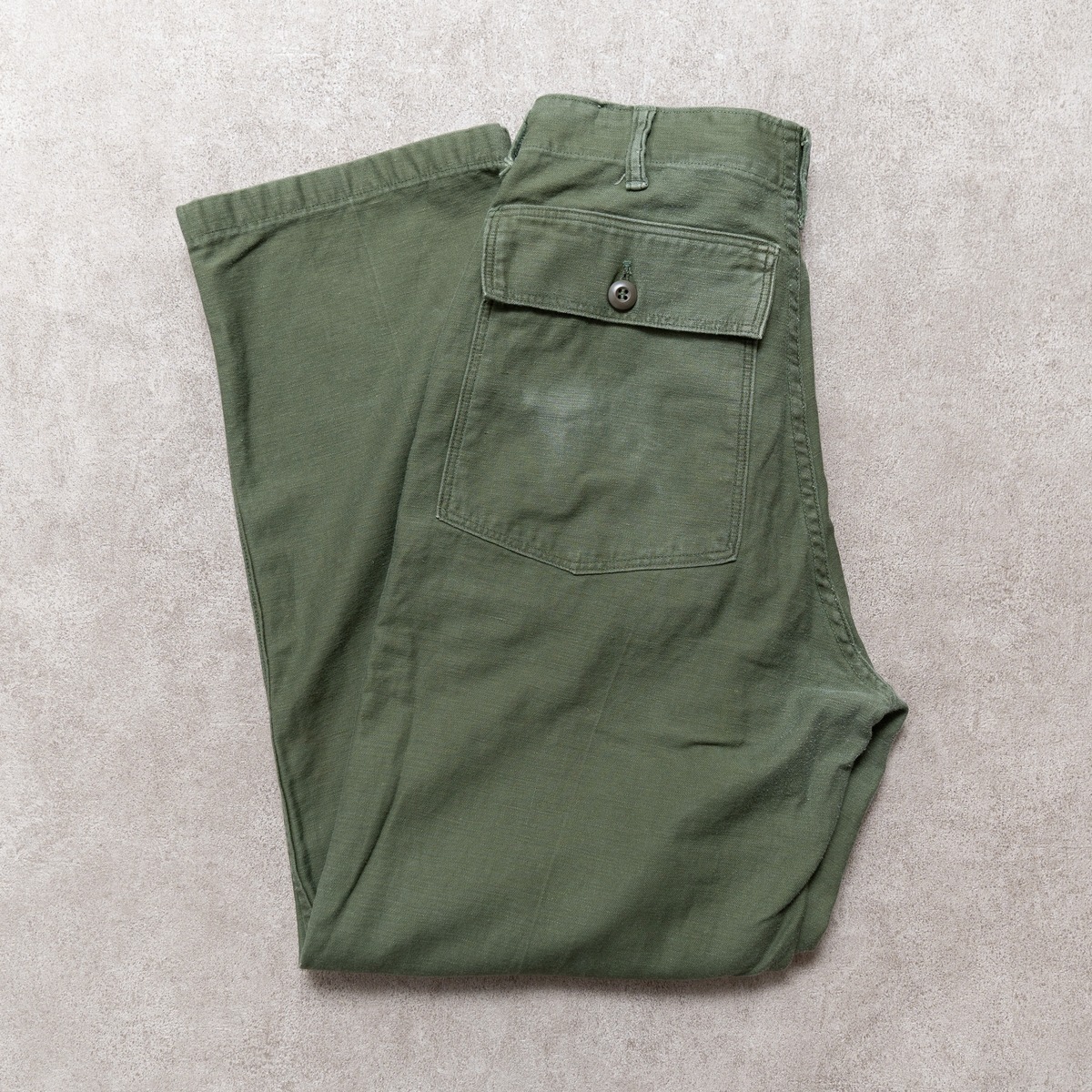 32×33】U.S.Army Utility Trousers OG-107 実物 米軍 ベイカーパンツ