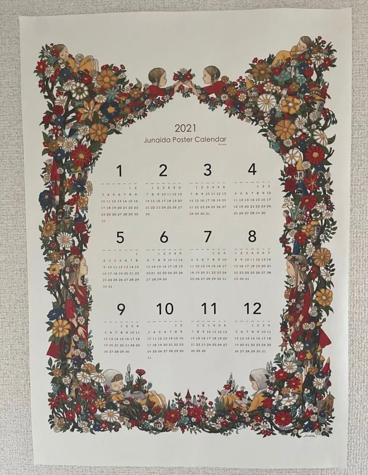 入手困難】junaida 2021年カレンダー | オモニキチュウ