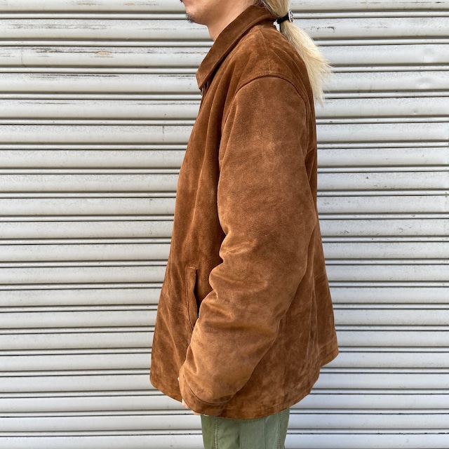 RalphLauren ラルフローレン　スエードレザージャケット　革　ブラウン　L