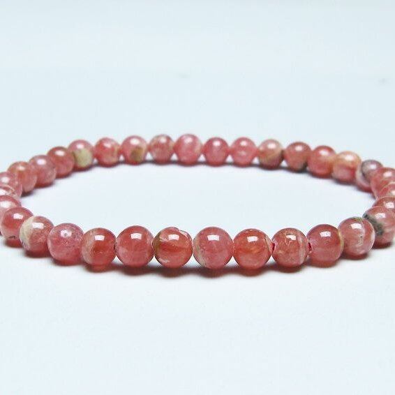 インカローズ ブレスレット 6mm ロードクロサイト ブレス 一点物 メール便可 [M便 1/10] 111-46538