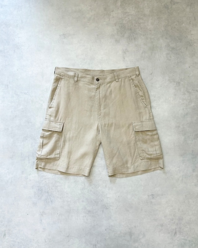 【Used】 “Jos. A. Bank” Linen Cargo Shorts W36
