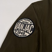 VAN JAC ヴァンヂャケット ワッペン ミリタリー ジャケット モッズ サイズ M /フード/ライナー付き/ダークカーキ