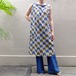 70's Geometric pattern dress／70年代 ジオメトリック柄 ドレス