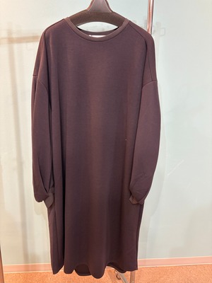 ライトボンディング　コクーンワンピース　チャコール　239903