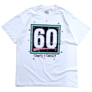 USED 90’s Hanes Clearly A Classic 60th tee - white