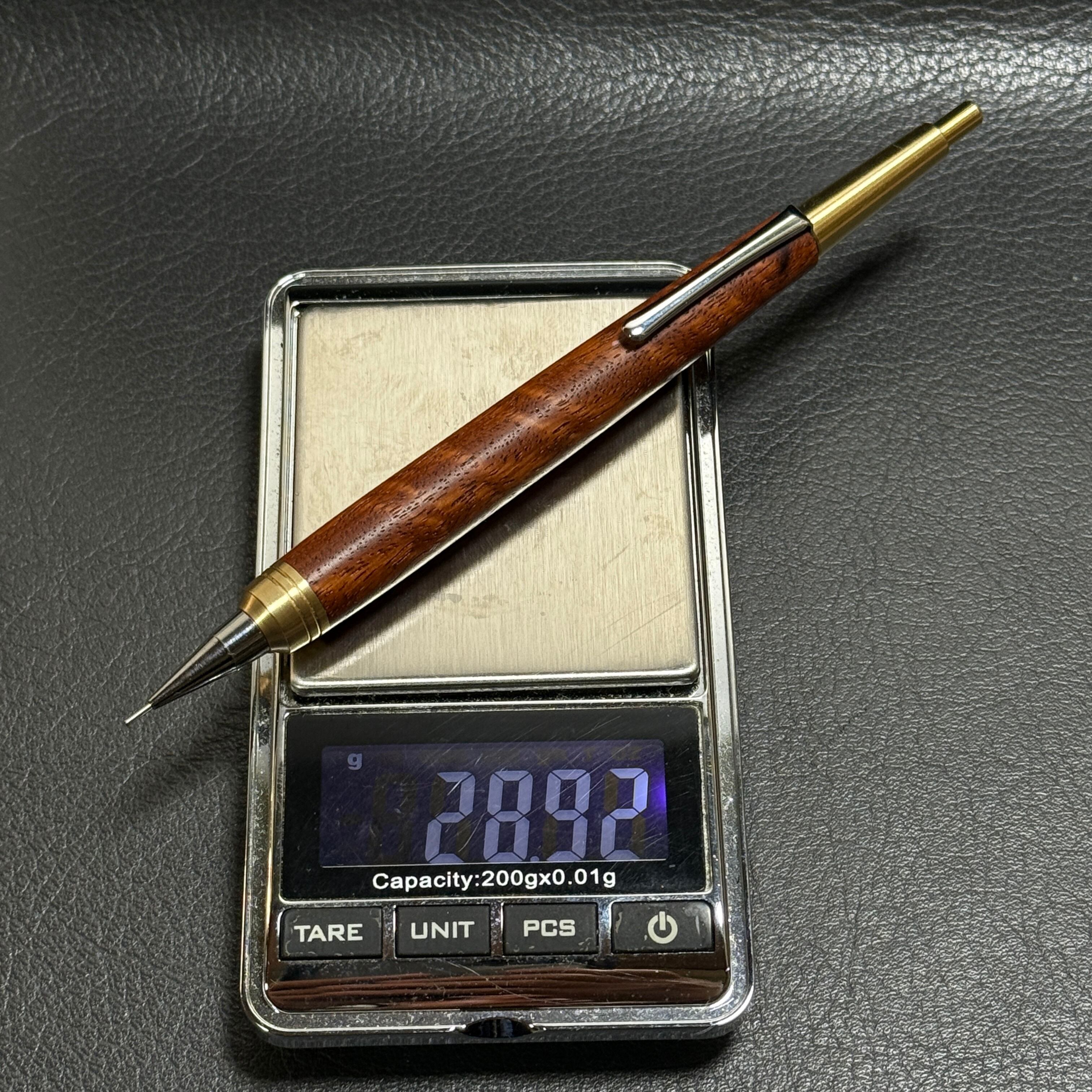 556重量タイプ 本花梨トラ杢 強低重心ZINOタイプ 真鍮 | handwood