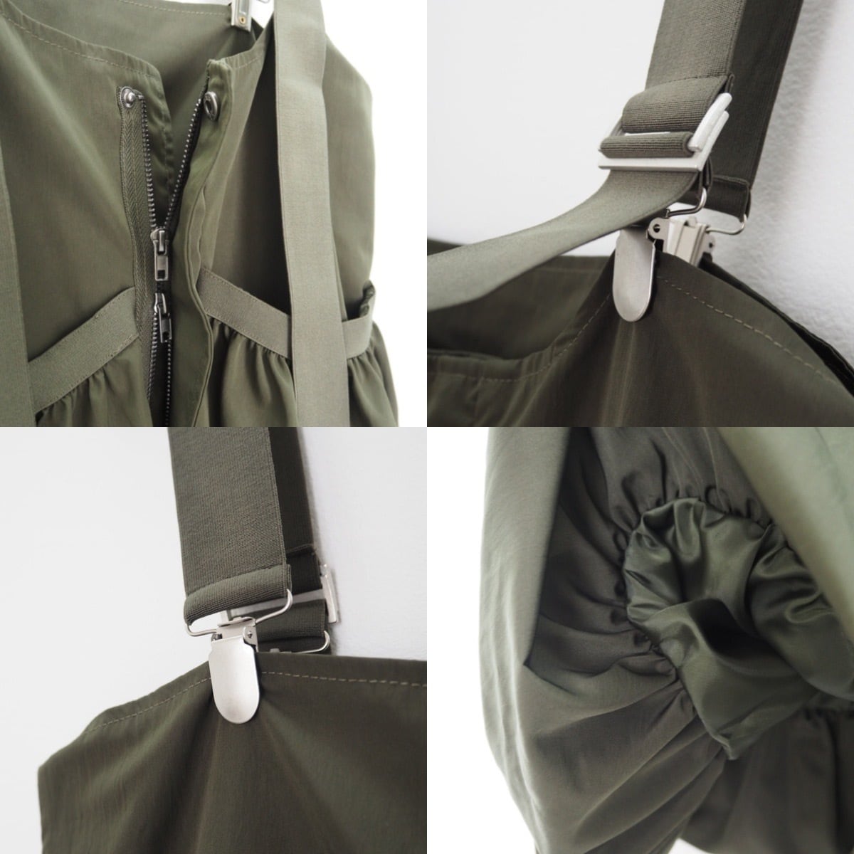 suspenders balloon bustier/khaki | CFT. powered by BASE