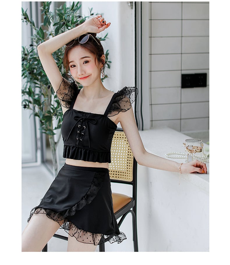 水着】フリルビキニ+スカートセット M22633 | nanastyle