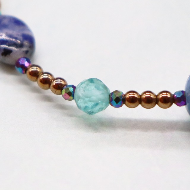 【Like a Honey Candy】三眼天珠×シトリン×アメトリン×ソーダライト× ブレスレット