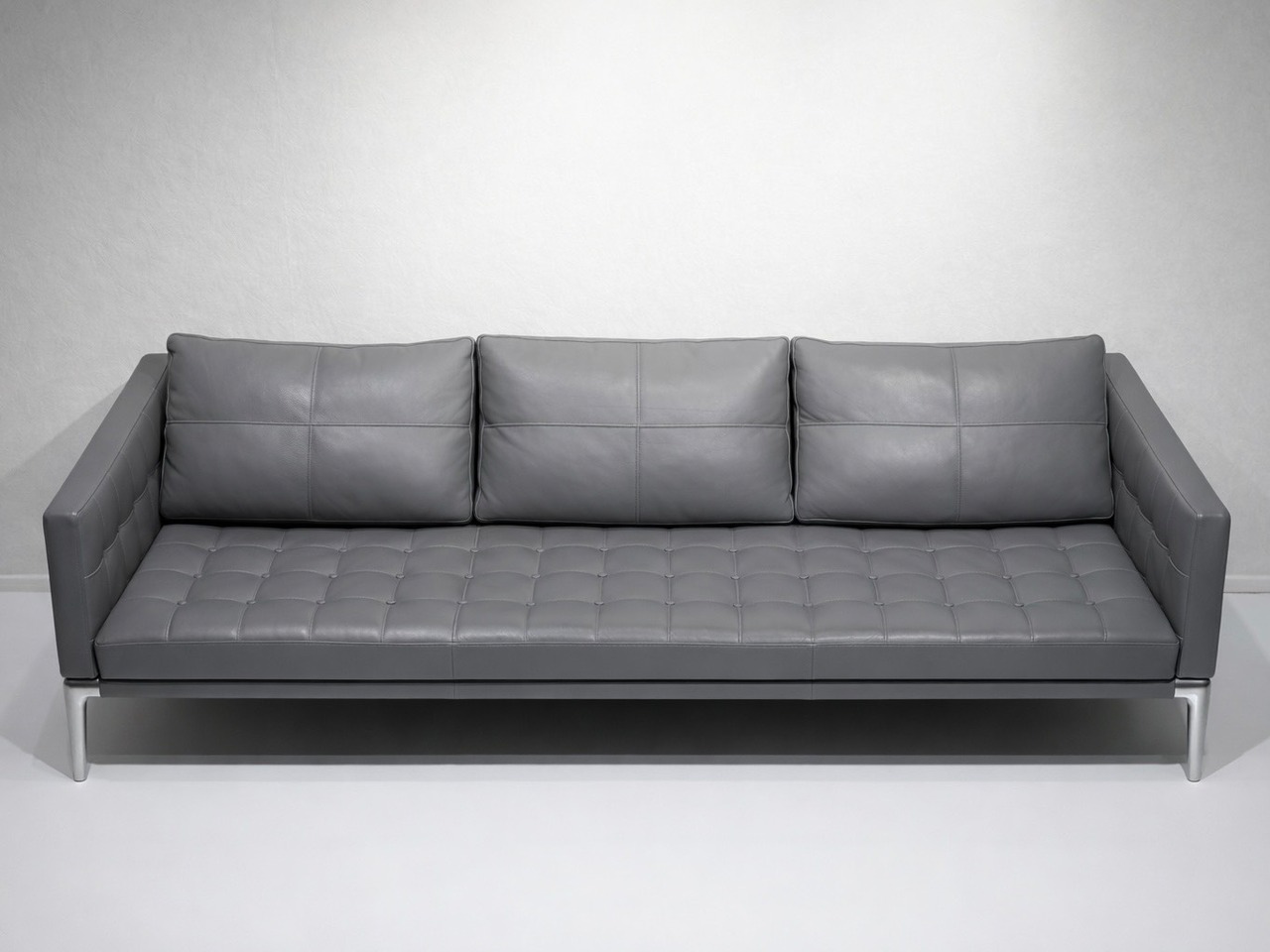 Cassina カッシーナ VOLAGE ヴォラージュ 3人掛け ソファ 3Pソファ 本革 レザー グレー モダン ホテルライク ラグジュアリー