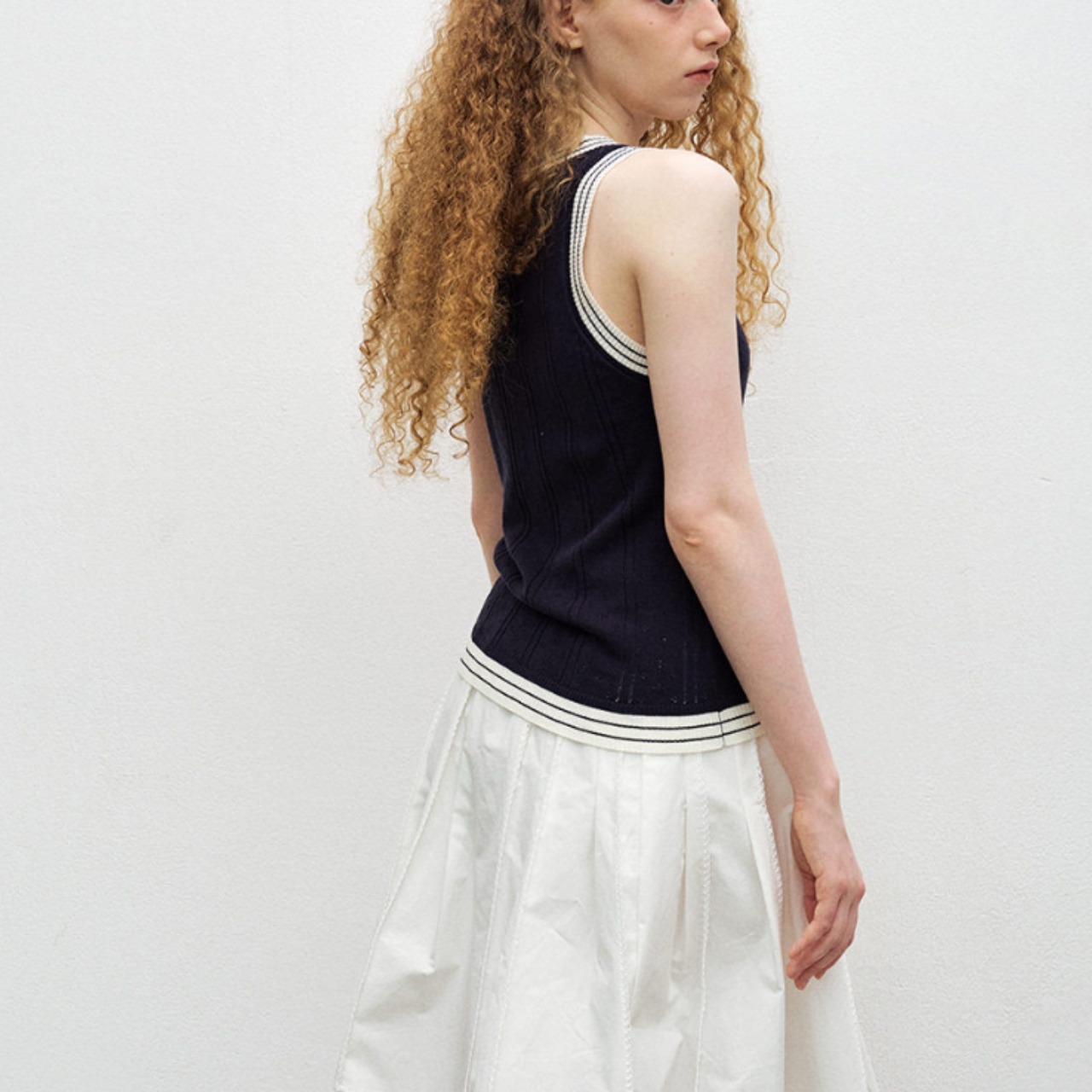 Ligne Contrast Knit Tank F0682