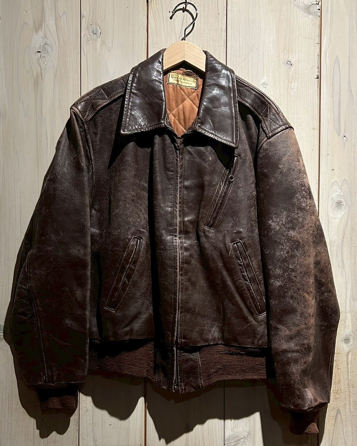 a.k.a.C.a.k.a vintage】40's~50's Special Good Aging Vintage Brown