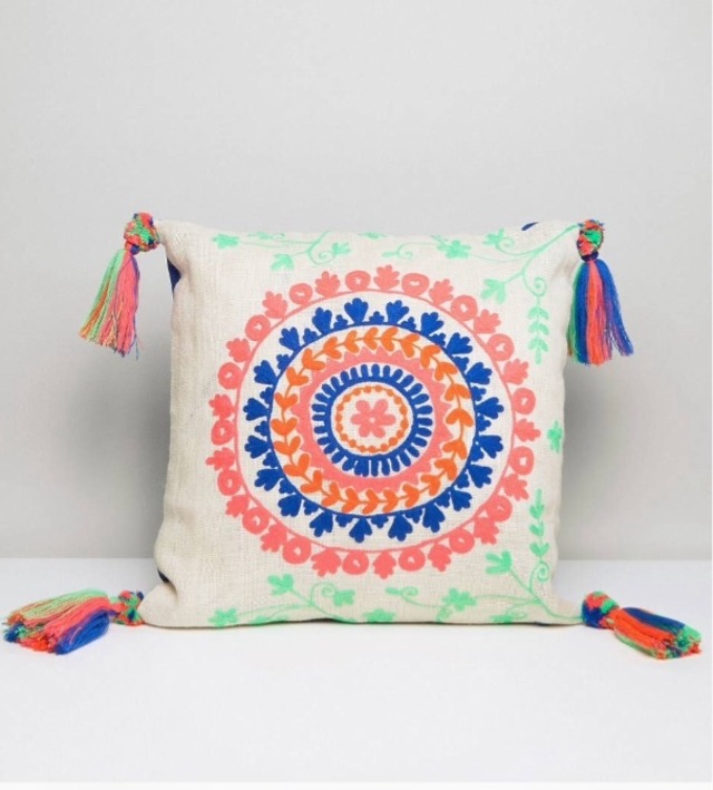 cushion cover with tassel